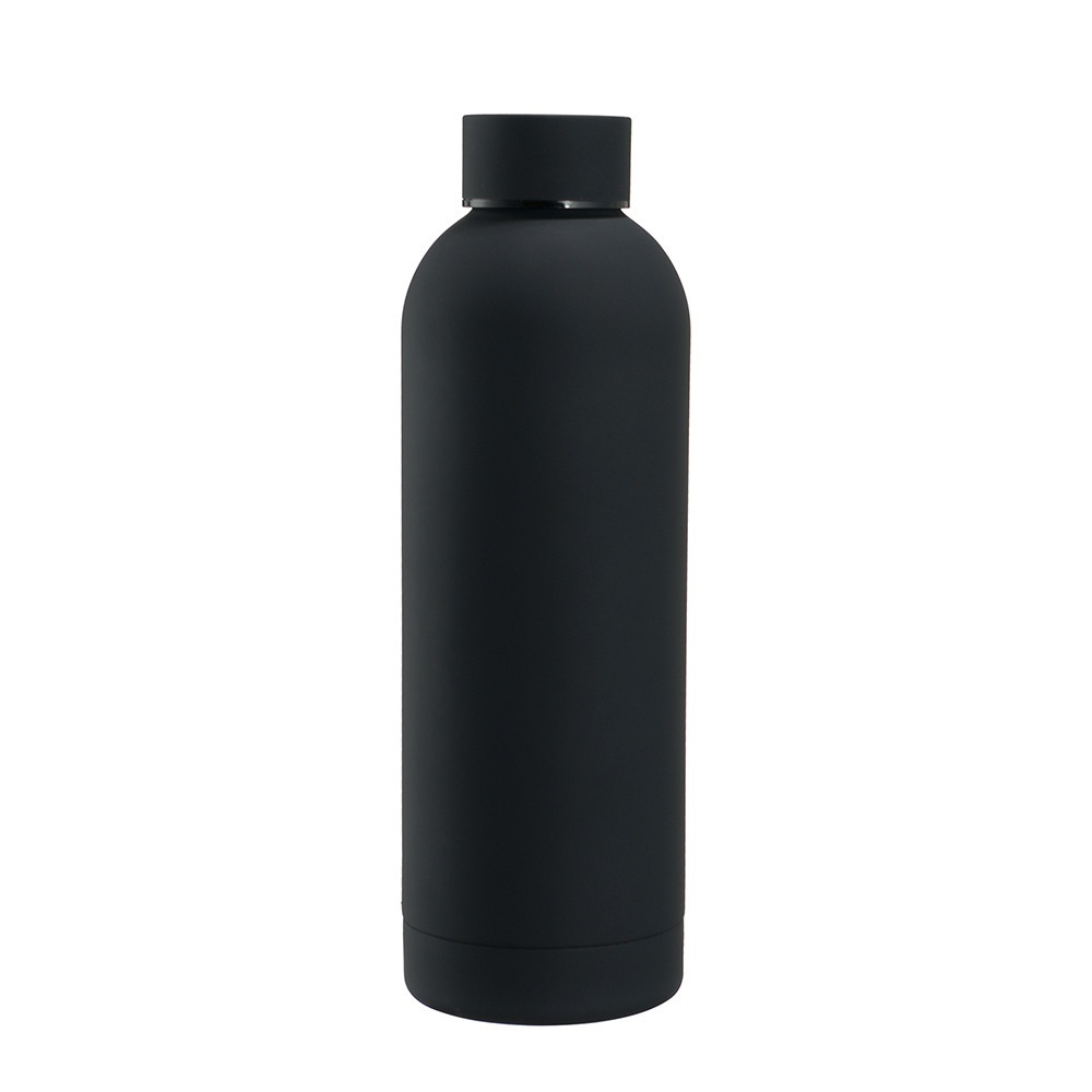 304 stainless steel small mouth bottle black 350ml