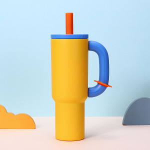 40oz car bottle with large capacity yellow