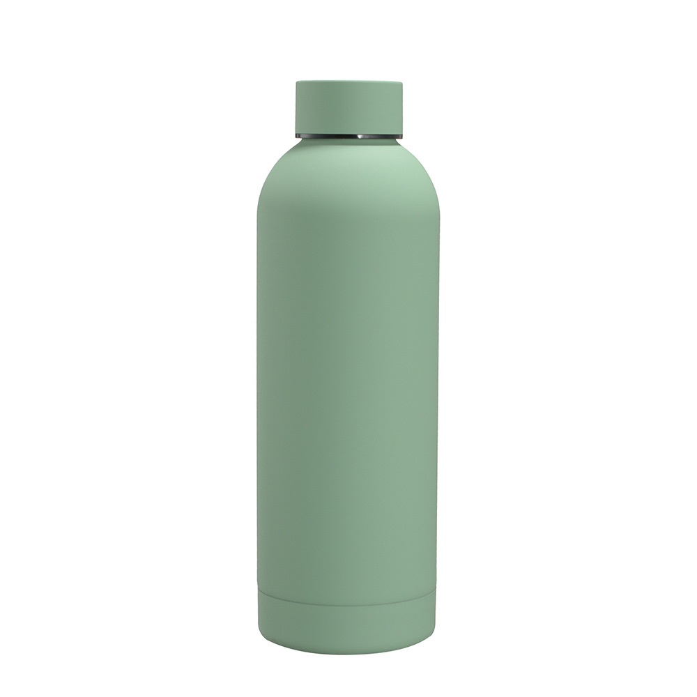 304 stainless steel small mouth bottle gemstone light green 350ml