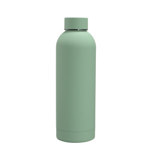 304 stainless steel small mouth bottle gemstone light green 350ml