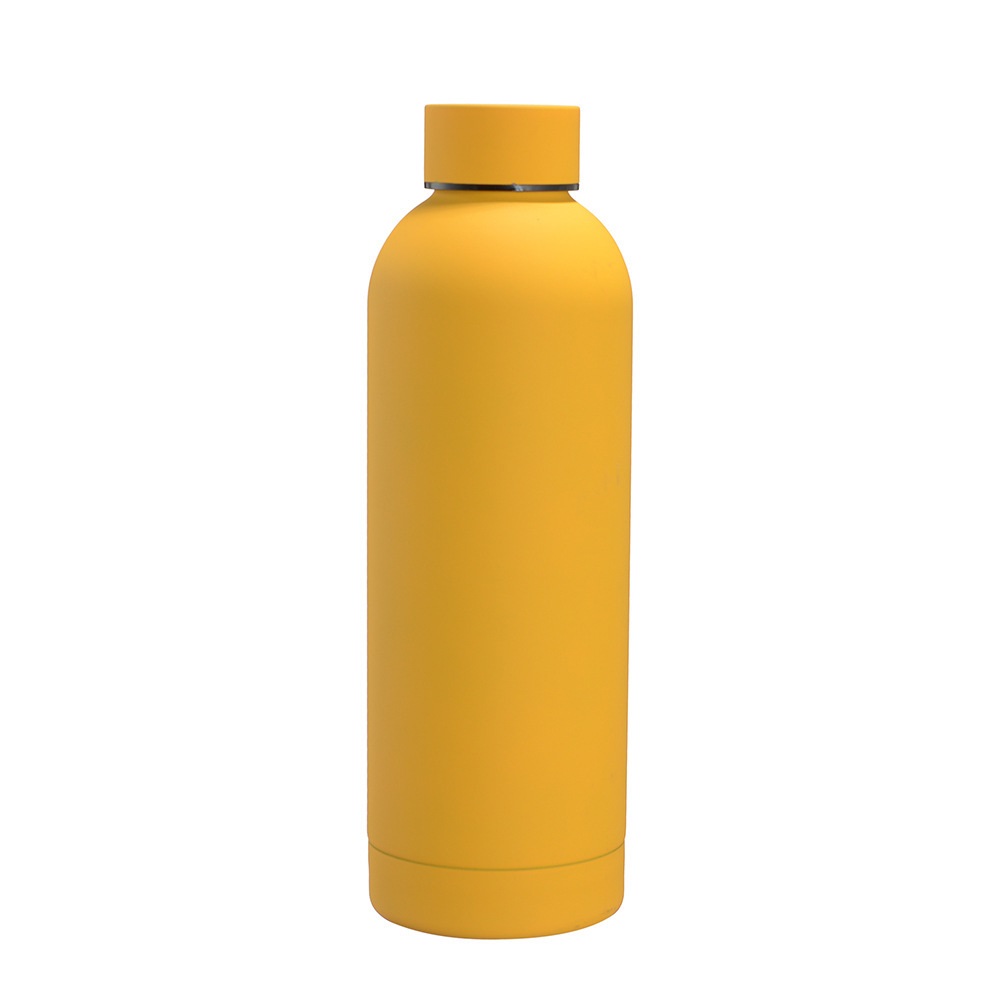 304 stainless steel small mouth bottle gemstone yellow 350ml