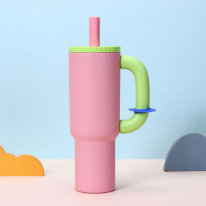 40oz car bottle with large capacity peach