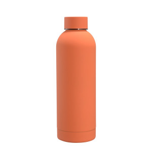 304 stainless steel small mouth bottle gemstone orange 350ml