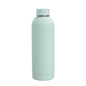 304 stainless steel small mouth bottle gemstone cyan 350ml