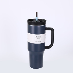 40oz Tumbler Stainless Steel Thermos Bottle black