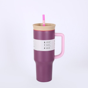 40oz Tumbler Stainless Steel Thermos Bottle rouge