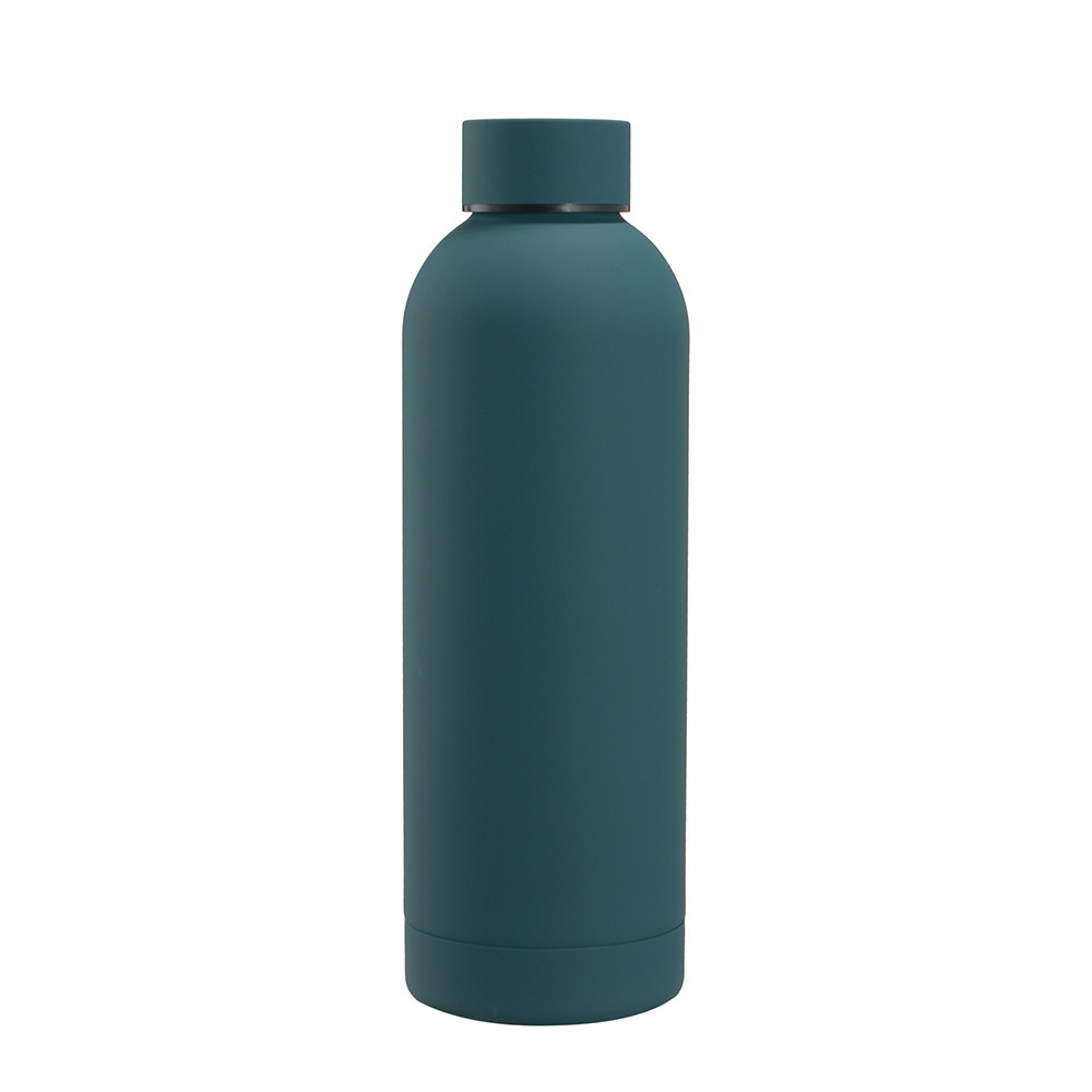 304 stainless steel small mouth bottle gemstone aqua green 350ml