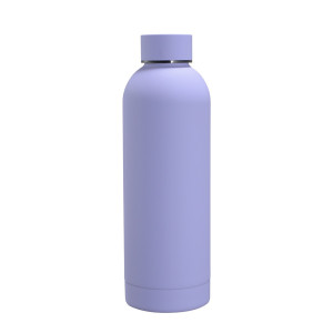 304 stainless steel small mouth bottle gemstone lavender purple 350ml
